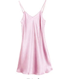 Mulberry Silk V-Neck Slip Nightgown
