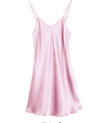 Mulberry Silk V-Neck Slip Nightgown