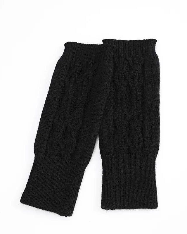 Cable Knit Fingerless Gloves