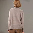 Turtleneck Solid Color Cashmere Sweater
