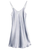 Mulberry Silk V-Neck Slip Nightgown