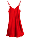 Mulberry Silk V-Neck Slip Nightgown