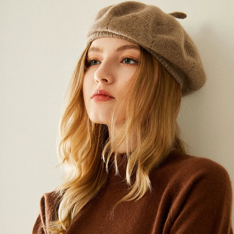 Petite Fashion Cashmere Knitted Beret