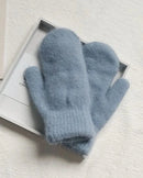 Women's Faux Fur Knit Gloves