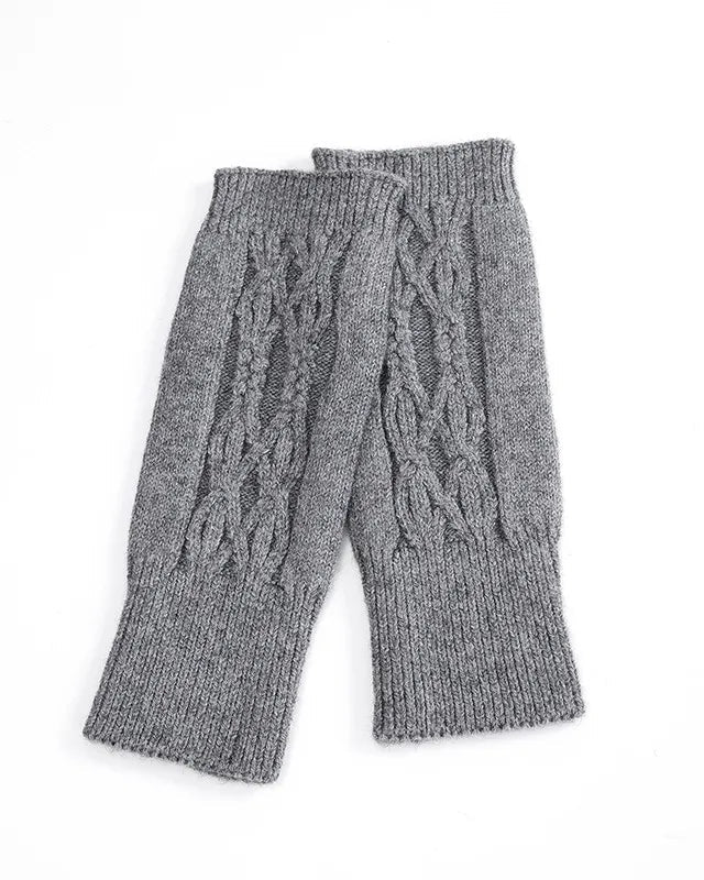 Cable Knit Fingerless Gloves