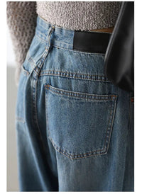 High Waist Wide Leg Denim Pants