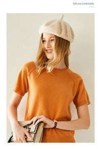 Petite Fashion Cashmere Knitted Beret