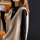 V-Neck Wool Knitted Sweater Vest