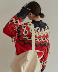 Vintage Christmas Jacquard Pullover Sweaters
