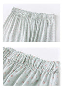 Long-sleeved Shirt & Pants Satin Pajamas Set