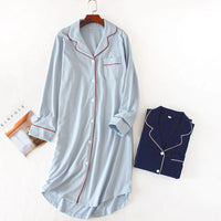 Long Sleeve Cotton Sleepshirt