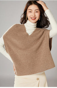 Oversized Wool Knitted Vest