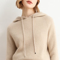 Wool Knitted Hooded Sweater