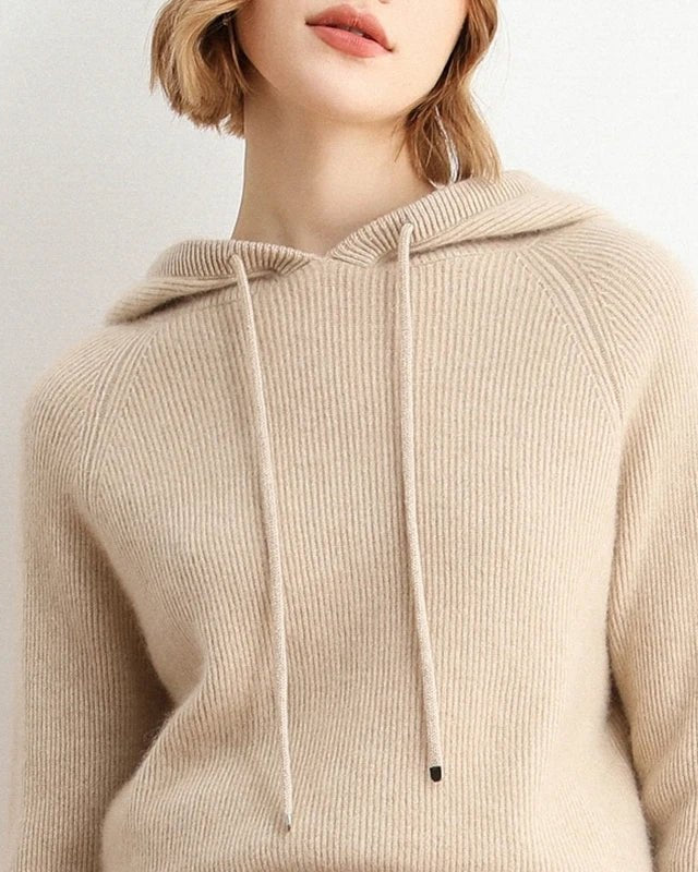 Wool Knitted Hooded Sweater