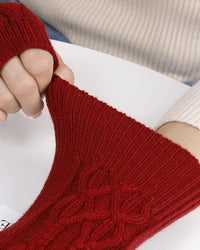Cable Knit Fingerless Gloves