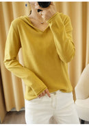 Solid Cotton Knitted Hoodie