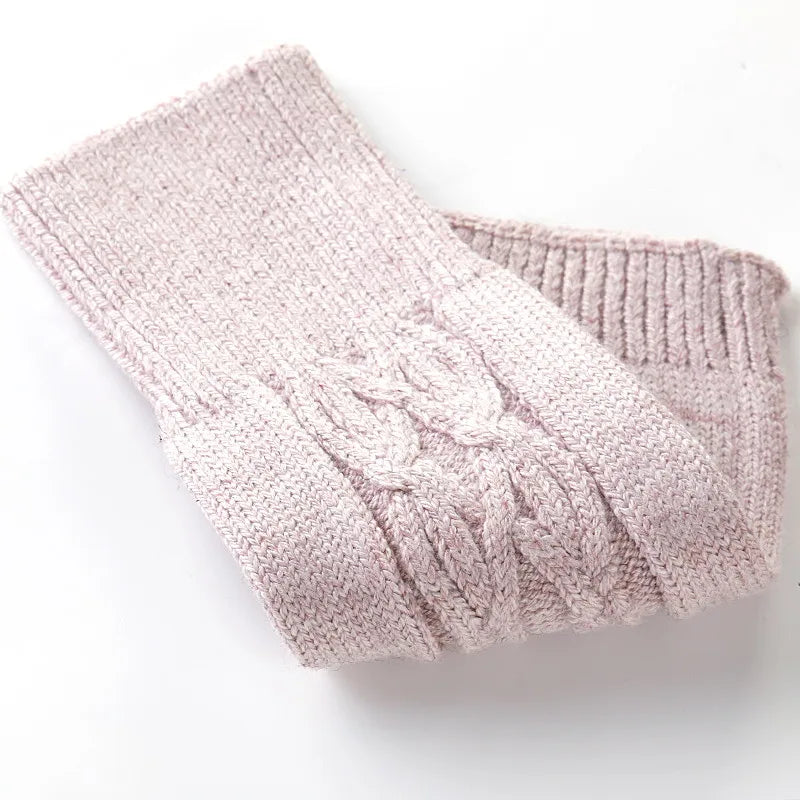 Cable Knit Fingerless Gloves