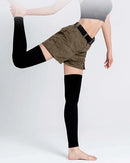 Knit Cotton Blend Leg Warmers