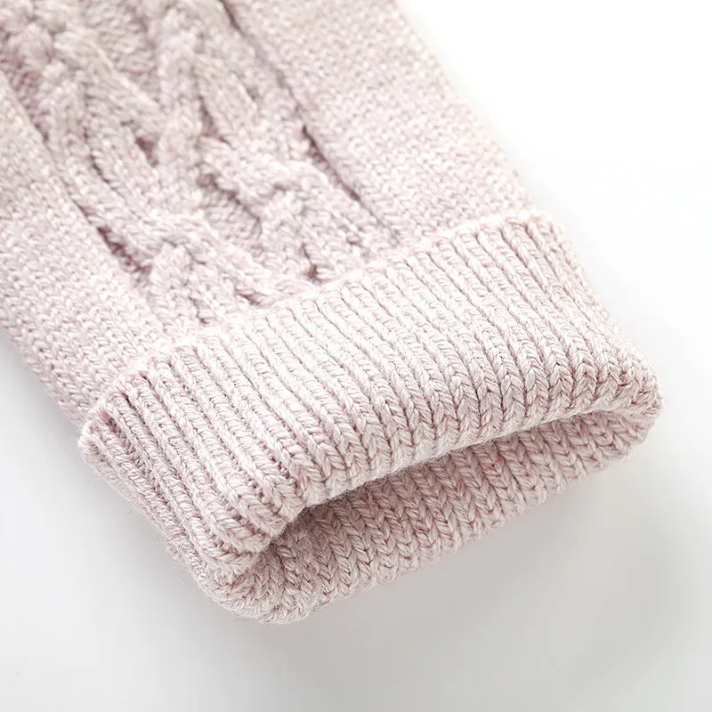 Cable Knit Fingerless Gloves