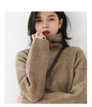 Loose Turtleneck Pullover Sweaters