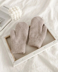 Women's Faux Fur Knit Gloves