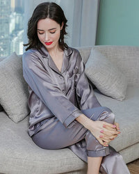 Mulberry Silk Long-Sleeve Pajama Set