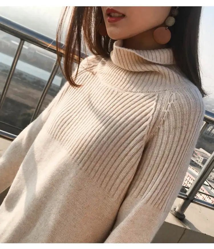 Thick Turtleneck Wool Sweater
