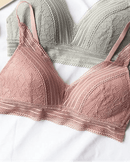 Pure Cotton Ultra-Thin Triangle Cup Push-Up Bra Set