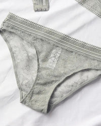 Pure Cotton Ultra-Thin Triangle Cup Push-Up Bra Set