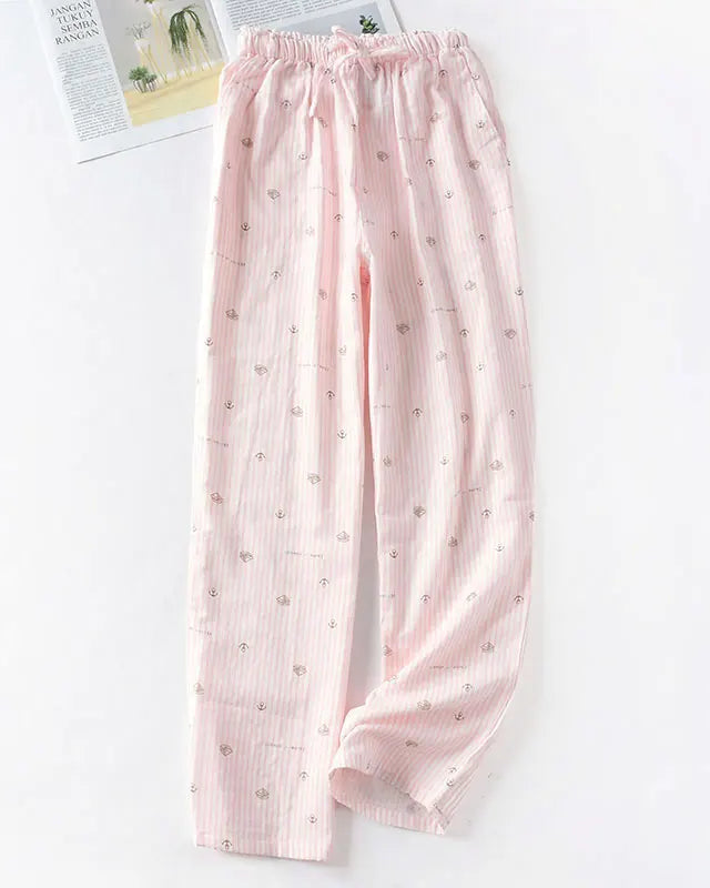 Soft-Woven Cotton Sleep Bottoms