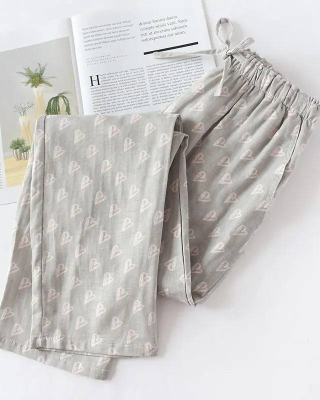 Soft-Woven Cotton Sleep Bottoms