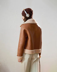 Fleece-lined Laps Casual Short Coat