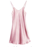 Mulberry Silk V-Neck Slip Nightgown