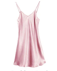 Mulberry Silk V-Neck Slip Nightgown