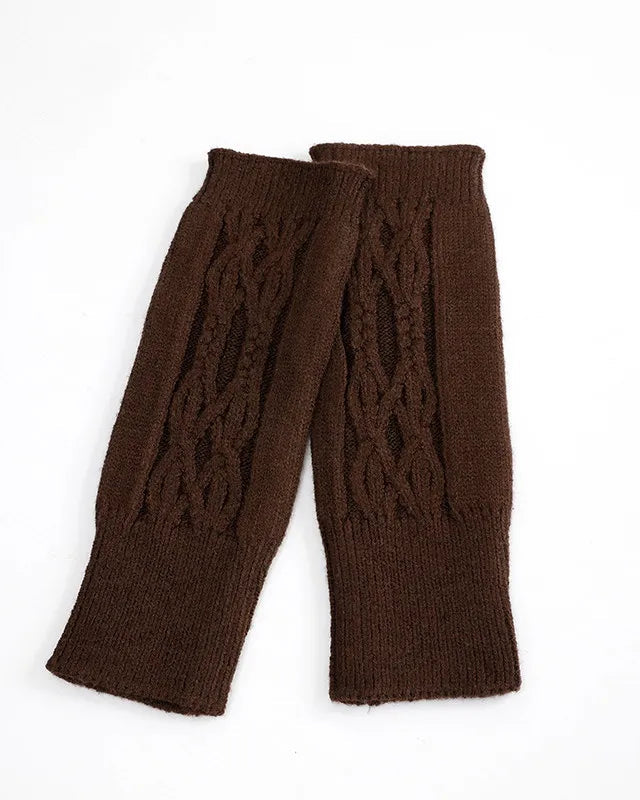 Cable Knit Fingerless Gloves