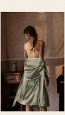 Sexy Lace Nightdress & Short Robe Set