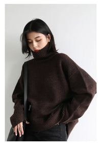 Loose Turtleneck Pullover Sweaters