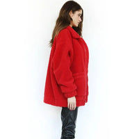 Teddy Fleece Faux Fur Jacket