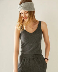 Knitted Cashmere Cross-Shaped Warm Headband