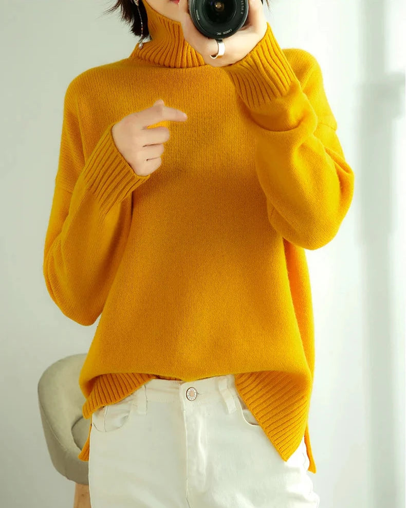Pure Wool Turtleneck Sweater