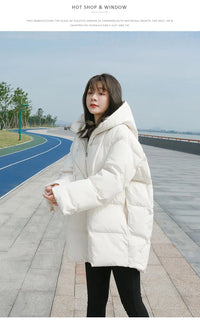 Loose Hooded Parka Jacket