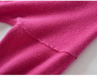 Turtleneck Solid Color Cashmere Sweater