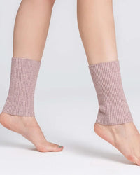 Ribbed Wool Blend Ankle Warmers