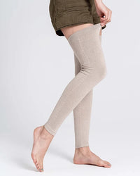 Knit Cotton Blend Leg Warmers