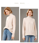 Turtleneck Solid Color Cashmere Sweater