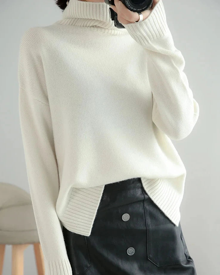 Pure Wool Turtleneck Sweater