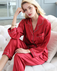Mulberry Silk Long-Sleeve Pajama Set