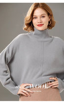 Turtleneck Solid Color Cashmere Sweater