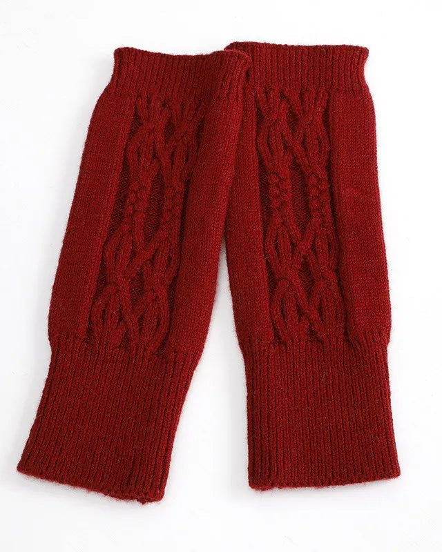Cable Knit Fingerless Gloves
