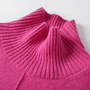 Turtleneck Solid Color Cashmere Sweater